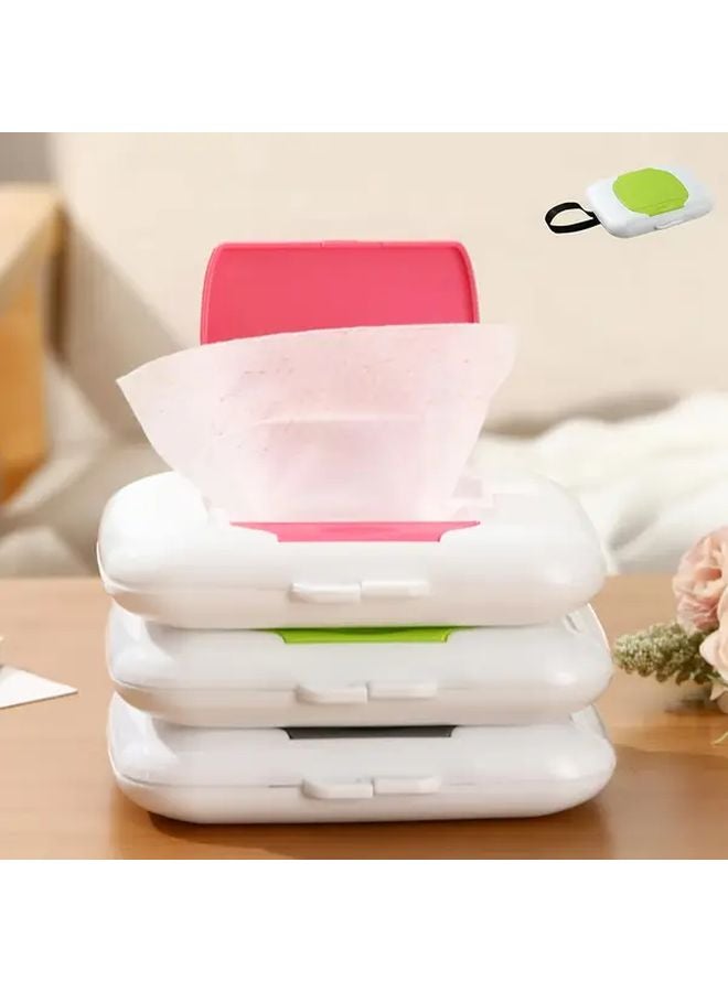 Grey Multifunctional Portable Tissue Storage Box Leakproof Travel Wipes Holder - Image 2
