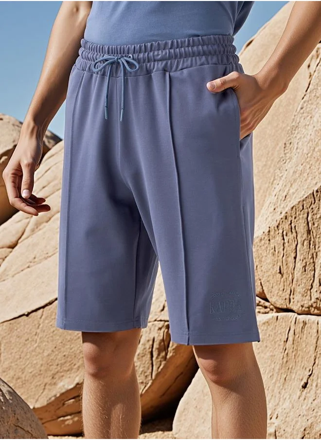 Kappa Kappa Panelled Shorts with Drawstring Closure and Pockets