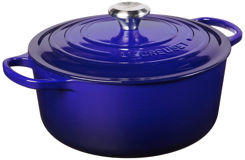 Le Creuset Le Creuset Enameled Cast Iron Signature Round Dutch Oven 55 qt Indigo