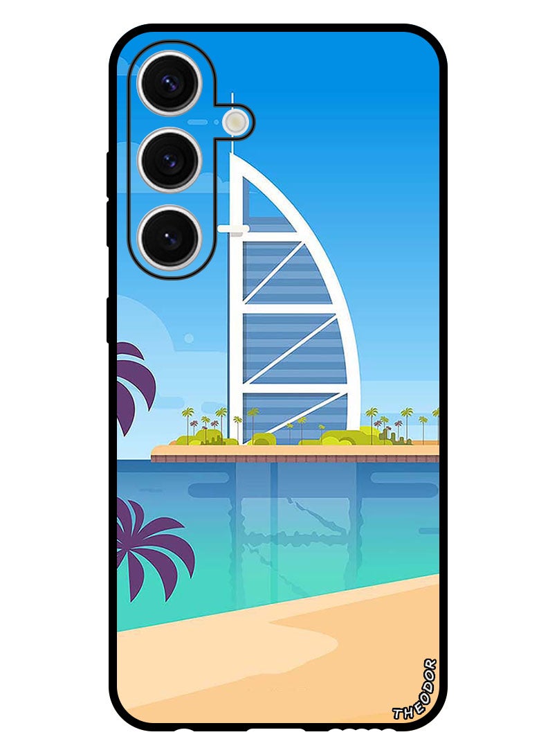 Protective Case Anti Scratch Shock Proof Bumper Cover For Samsung Galaxy S24 Tower Illustration