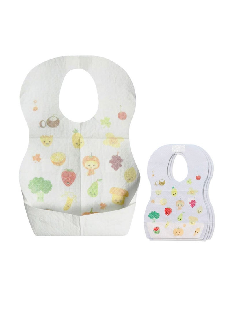STAR BABiES Combo Pack Disposable Bibs Pack Of 20 With Disposable Towel Pack Of 6 Fruits - Image 4