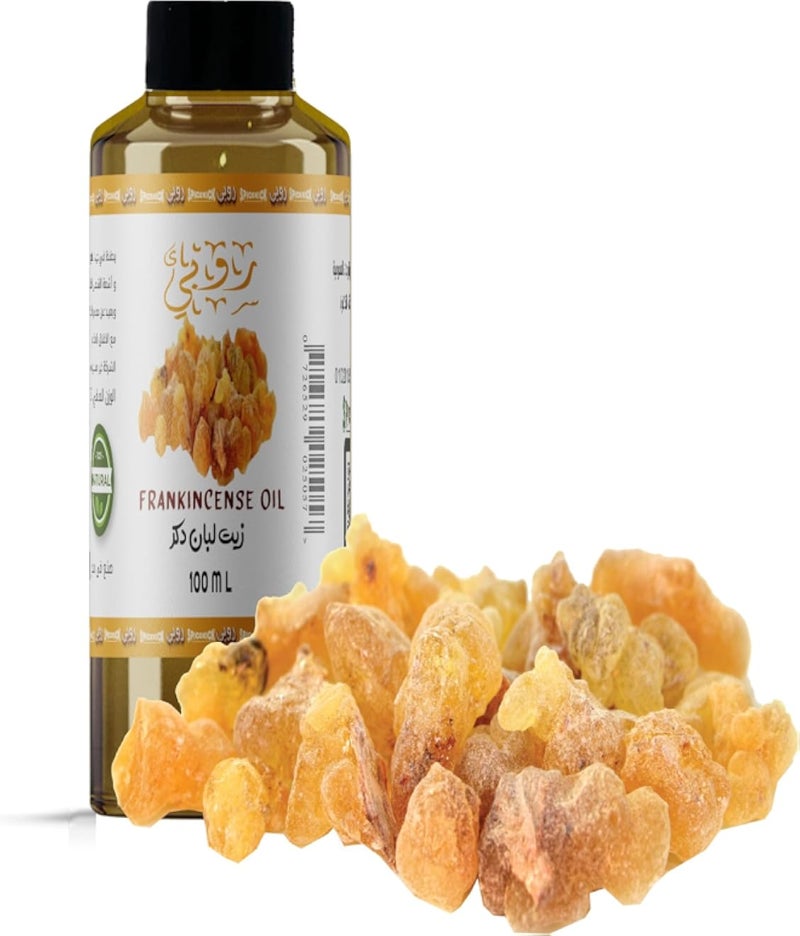 Ruby 100% Natural Essential Oils for Relaxation & Skin Care 100ml Premium Long Lasting Scents (Natural Frankincense Oil 100ml – Skin Renewal & Anti-Wrinkle 100% Pure Formula)