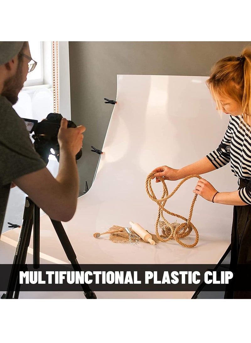 KASTWAVE 10 Packs Small Spring Clamps 3.5 Inch Professional Plastic Heavy Duty for Crafts or Plastic Clips and Backdrop Clips Clamps for Backdrop Stand Photography, Home Improvement - Image 3