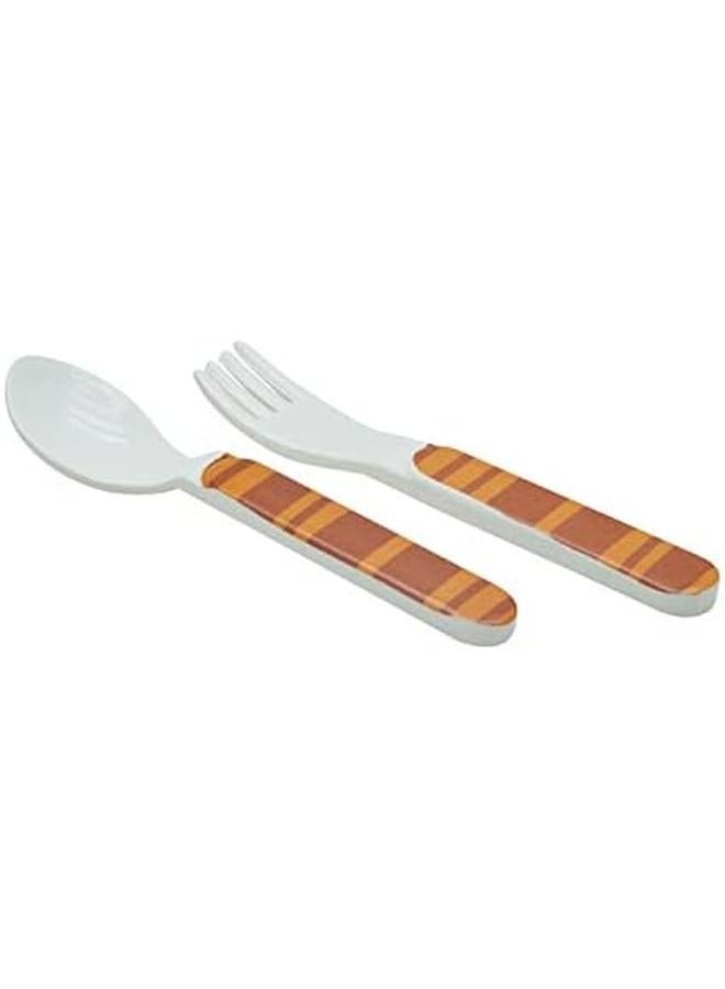 دينويل طقم ملعقة وشوكة للأطفال ملعقة تايجر Dwc2148Tig 6" - Image 2