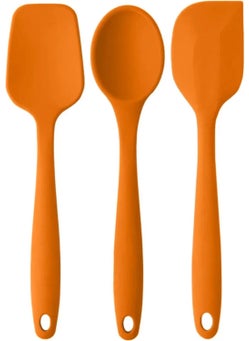 Bybirgül Large Size Fireproof Non-Stick Silicone Spatula + Spoon + Dough Scraper Spatula Orange (Set of 3) - pzsku/Z99ED8B51B3CD7D3E9EFDZ/45/_/1725724516/ddb48af3-7716-405a-8532-844fa22bf762