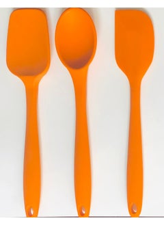 Bybirgül Large Size Fireproof Non-Stick Silicone Spatula + Spoon + Dough Scraper Spatula Orange (Set of 3) - pzsku/Z99ED8B51B3CD7D3E9EFDZ/45/_/1728061704/57c44cf7-1bfa-49ae-89bd-3b6051c34498