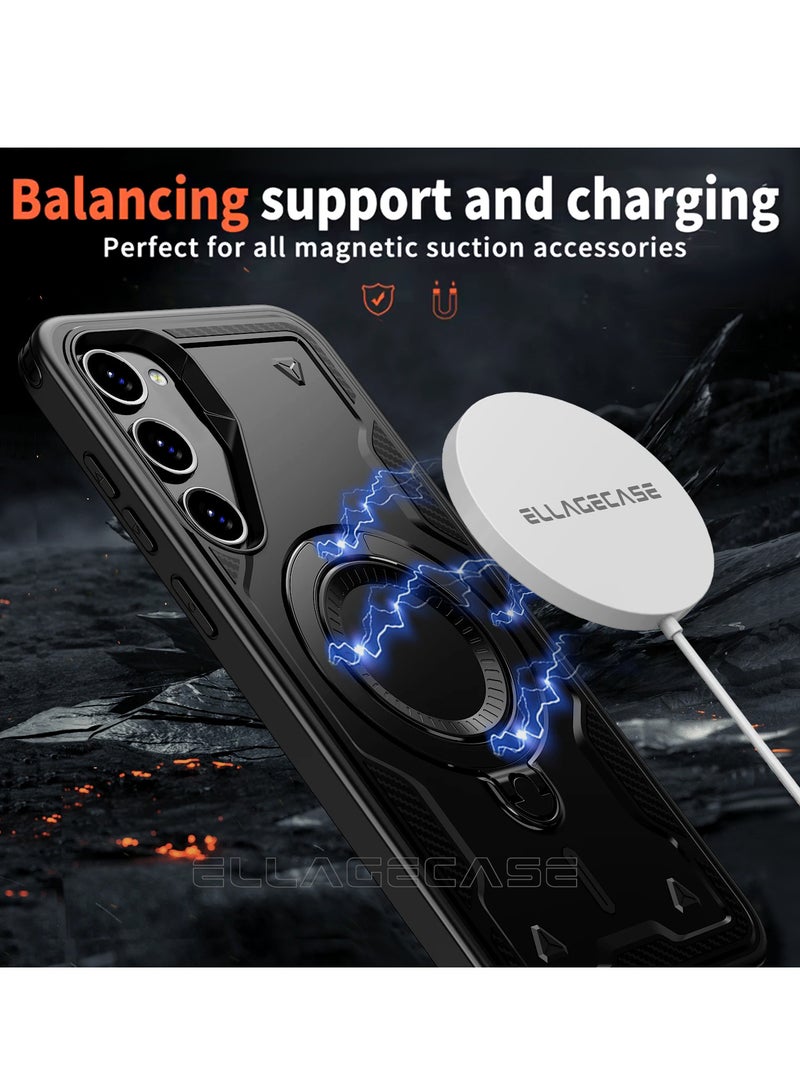 ELLAGECASE حافظة واقية مع حلقة لهاتف سامسونج جالكسي S23 بلس - Image 2