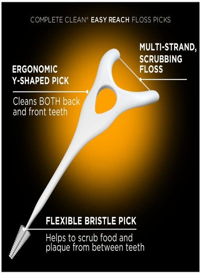 DenTek Complete Clean Easy Reach Floss Picks, No Break & No Shred Floss, 75 Count (Pack of 12 - Image 3