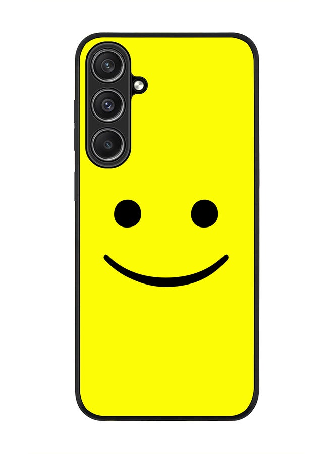 Stylizedd Rugged Black Edge case for Samsung Galaxy S23 FE, Custom Slim fit Flexible Anti Drop Thin Phone Case Cover - Blimey Smiley - Image 1