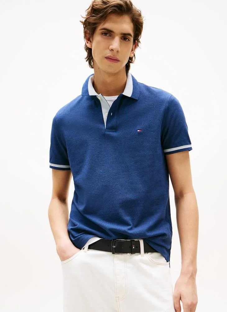 تومي هيلفيغر Regular Fit Contrast Collar Polo
