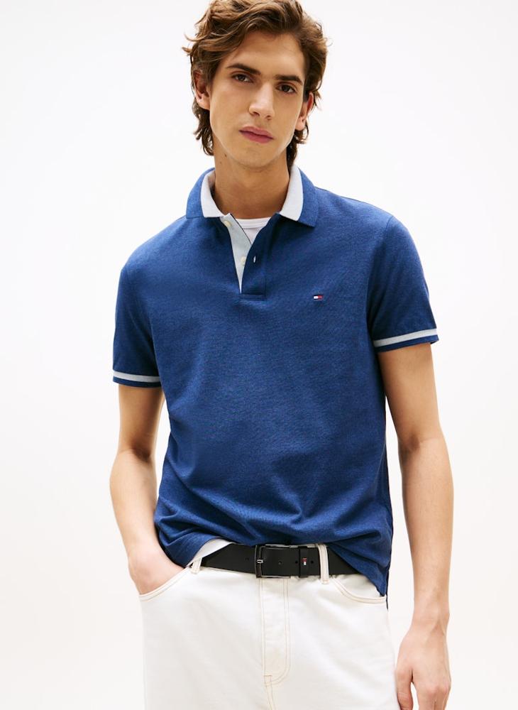 TOMMY HILFIGER Regular Fit Contrast Collar Polo - Image 1