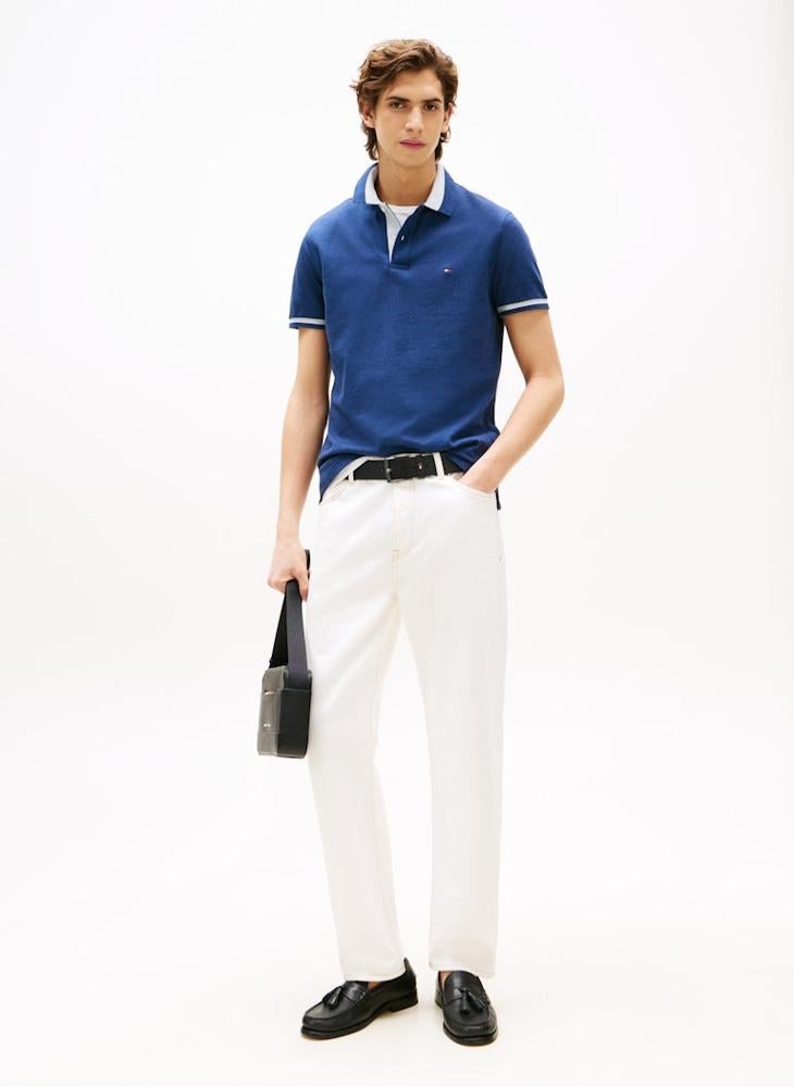 TOMMY HILFIGER Regular Fit Contrast Collar Polo - Image 3
