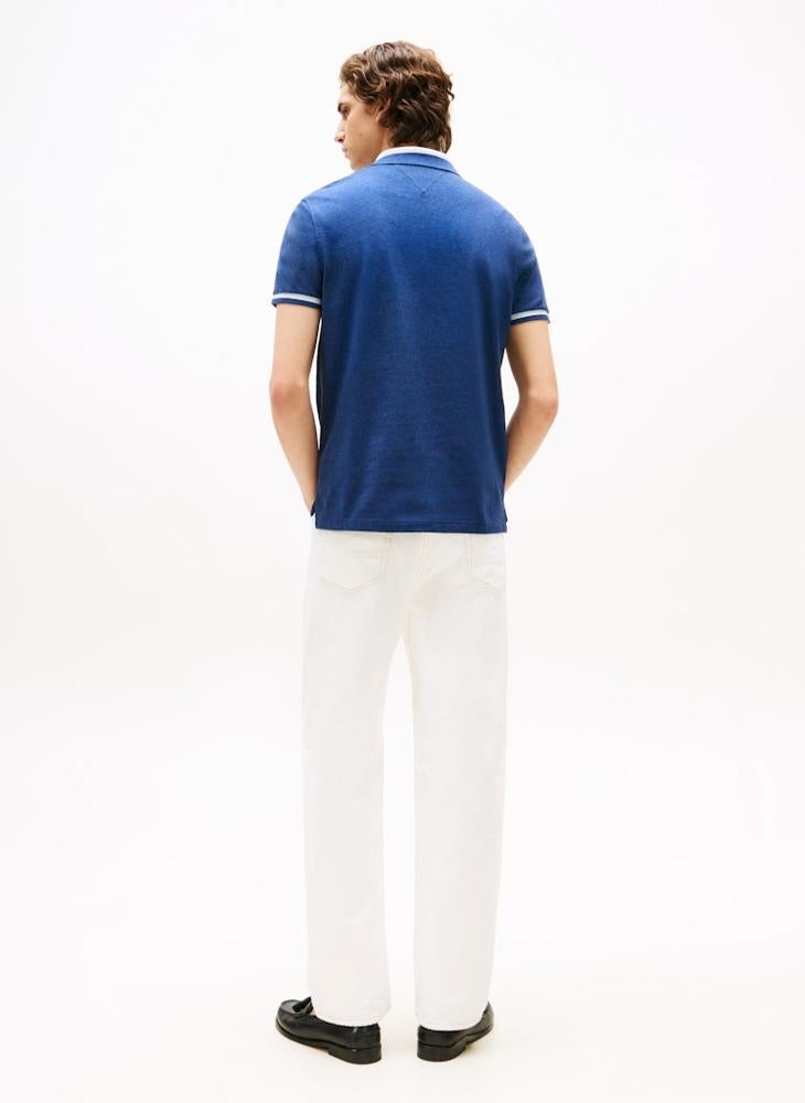 TOMMY HILFIGER Regular Fit Contrast Collar Polo - Image 2