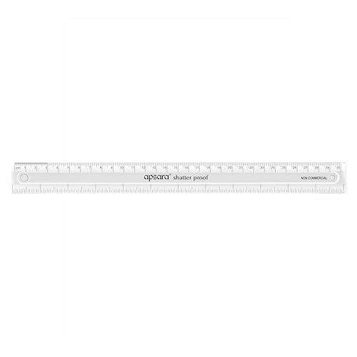 Apsara Shatter Proof Scale 30 CM | Bold Markings for Accuracy Scale | Extra Bendable | Child Safe | School, College Office Purpose use| Pack of 10 Scale - Image 2
