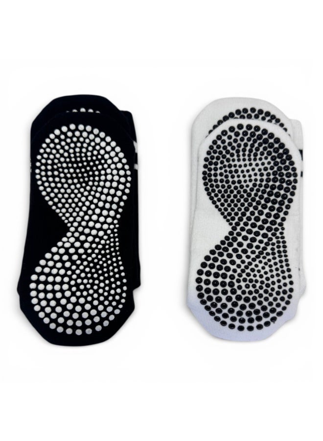 Aurleon Studio Grip Socks – 1 Pair – Dual Silicone Sole – Flat Seam Toe – Cushioned Terry Sole – Arch Support  – Made in Turkey - Image 3