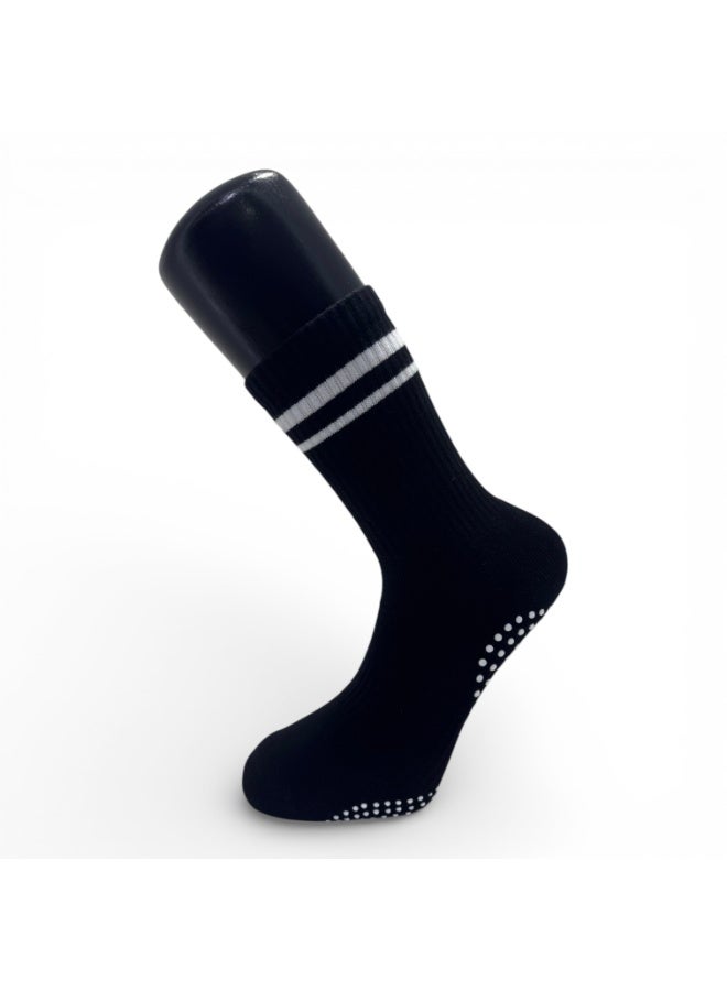 Aurleon Studio Grip Socks – 1 Pair – Dual Silicone Sole – Flat Seam Toe – Cushioned Terry Sole – Arch Support  – Made in Turkey - Image 2
