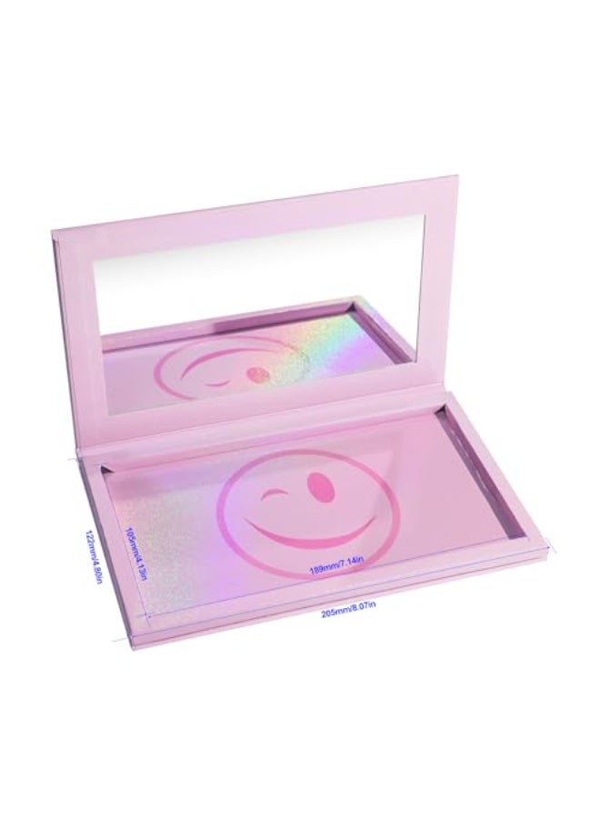 SZDYM Pink Empty Magnetic Palette With Mirror Cute Empty Makeup Palette for Highlighters Lipstick Blush Powder Eyeshadows - Image 3