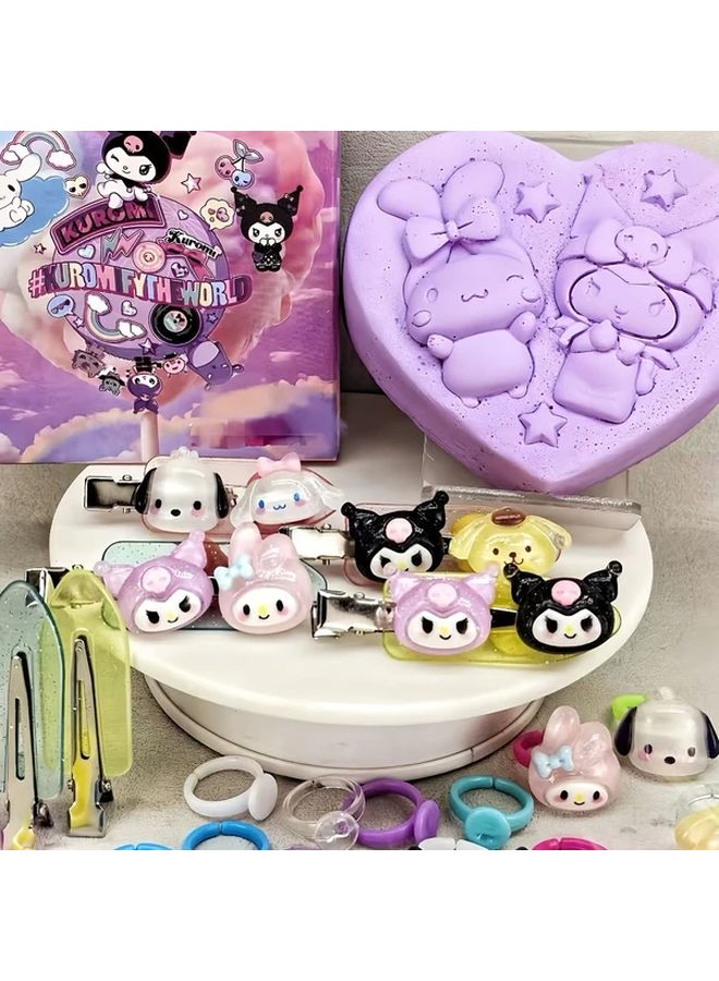Hello Kitty Kuromi DIY Hairpin Ring Archaeological Treasure Digging Educational Toy - Image 2