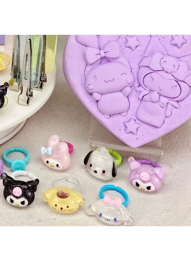 Hello Kitty Kuromi DIY Hairpin Ring Archaeological Treasure Digging Educational Toy - Image 3