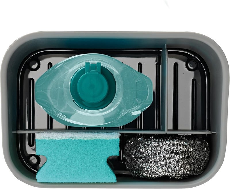 TORIOX حامل منظم حوض المطبخ المتعدد الاستخدامات من توريكس مع فرشاة تنظيف الأطباق وحامل إسفنج - Image 4