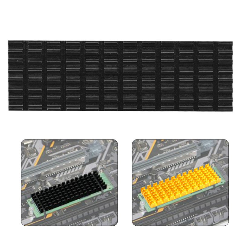 مبرد مظلة تسخين لأقراص SSD PCIE M.2 2280 - مظلة تبريد لأجهزة الكمبيوتر المكتبية المحمولة - لون أسود - Image 5