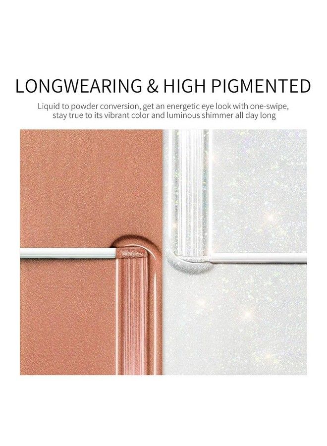 ZEESEA Glitter Galaxy Colored Liquid Eyeshadow Dazzling Shimmer Eye Makeup High Pigmented & Long Lasting (06 Pandora Box) - Image 4