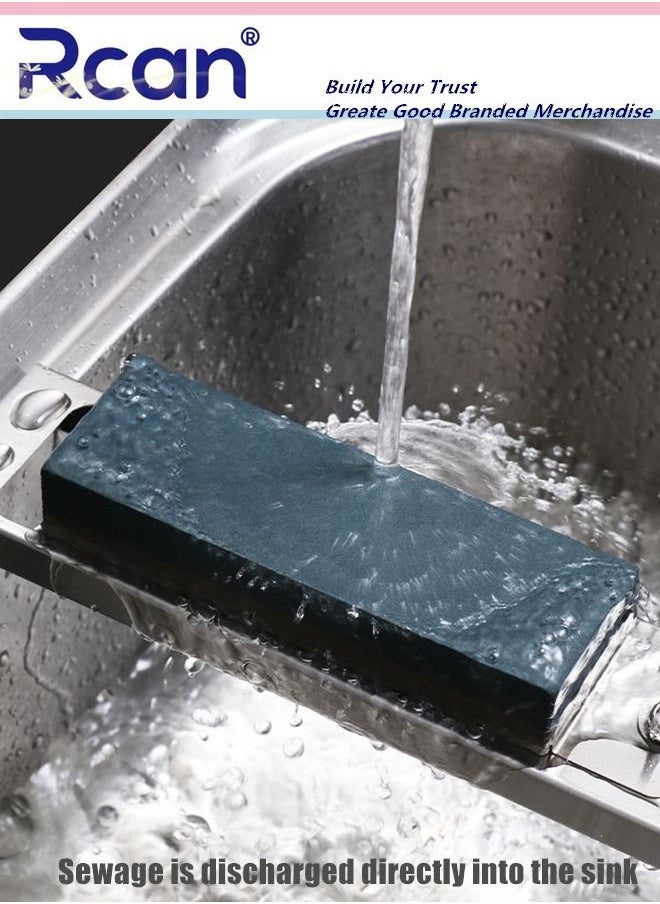 Whetstone Bracket Sink Stainless Steel Whetstone Frame Metal Adjustable Non Slip Anti Rust Thickened Fixed Frame With Double Sided Sharpener Sharp Suitable for Most Household Sinks kitchens