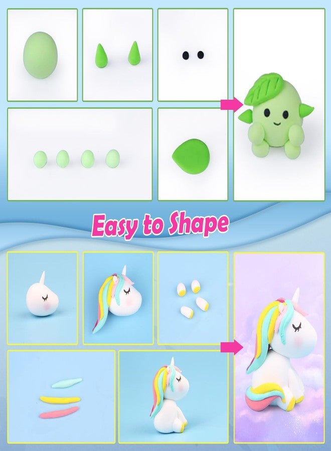 ESSENSON Air Dry Clay 124 Colors, Modeling Clay for Kids, DIY Molding Magic Clay for with Tools, Gifts for Age 3-12 Years Old Boys Girls Kids - Image 4