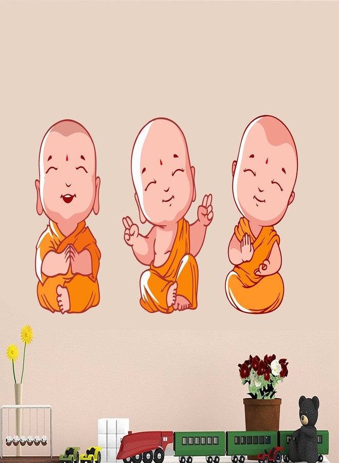 Asmi Collections Cute Baby Buddha Wall Stickers - Image 1