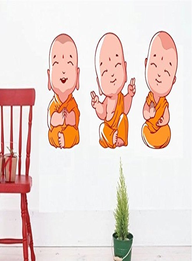 Asmi Collections Cute Baby Buddha Wall Stickers - Image 3