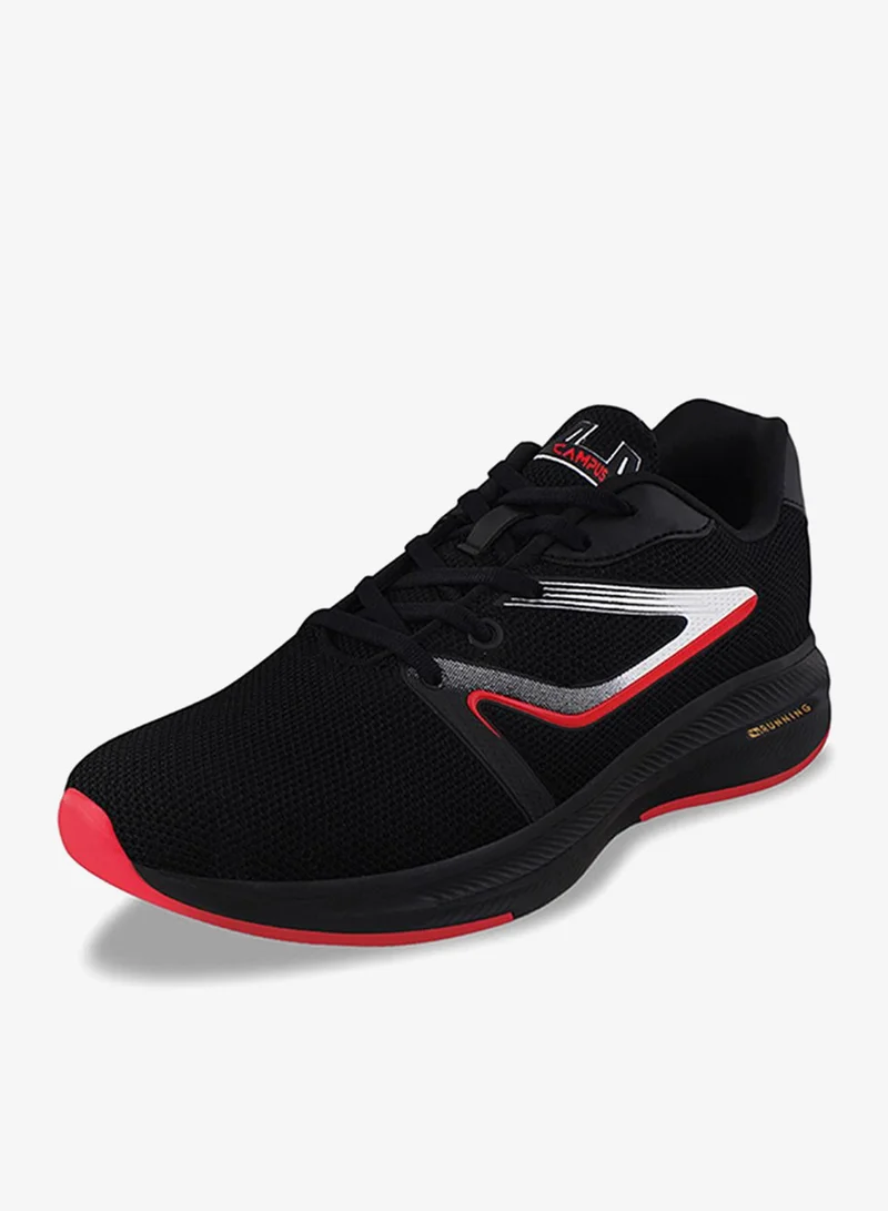 Campus Black Men Spake Die Cut Eva 4.5 Mm Lace-Up Running-Black for Men | Best Price UAE