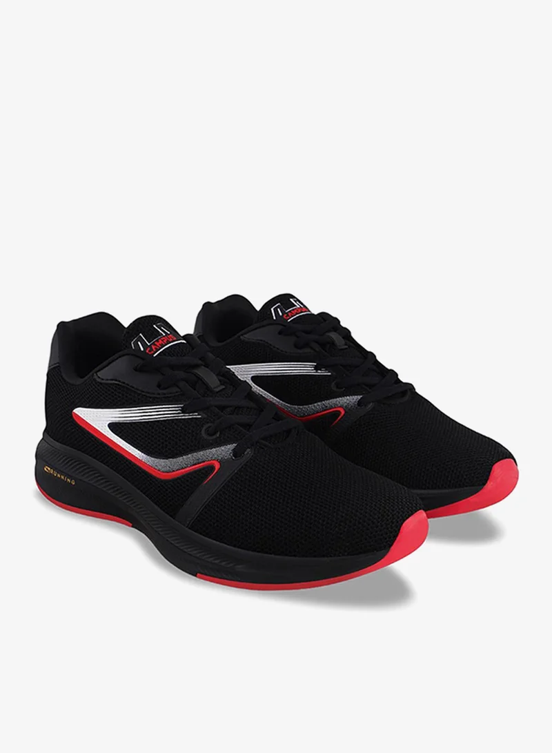 Campus Black Men Spake Die Cut Eva 4.5 Mm Lace-Up Running-Black for Men | Best Price UAE