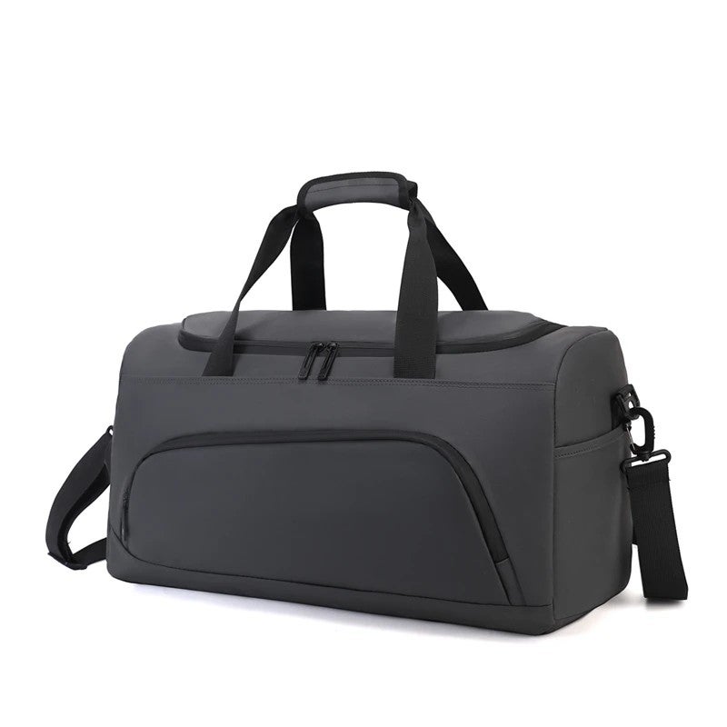YQbest Logo Printed Duffel Sports Bag, Waterproof Oxford Gym Bag with Shoe Compartment, Fashionable Fitness Exercise Travel Duffel for Men & Women - Image 2