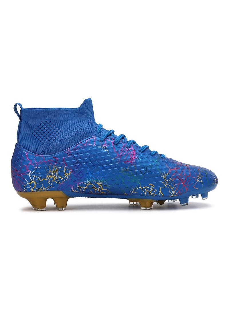 SKY WING Men and Women Soccer Shoes Adults FG Sole Soccer Cleats Elastic High-collar Knit Design Lightweight Training Football Shoes - Image 2