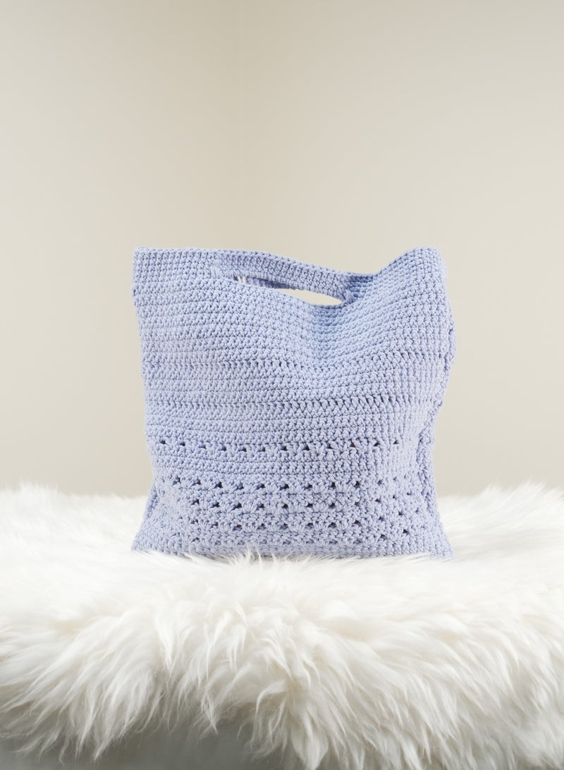 RandSac Lilac Crochet Top Handle Handbag - Image 1