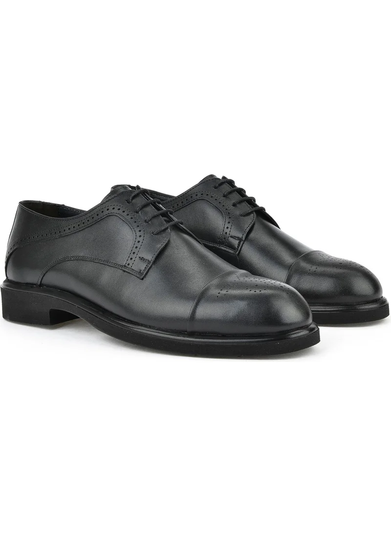 Ziya , Men's Leather Classic Shoes 15148Z837 Black