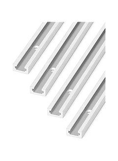 Arabest Aluminum T Track, 4 Pack 36 Inch Universal Double Cut Profile T Track, with Predrilled Mounting Holes and Screws, Woodworking and Fixtures, for Drill Press Table, Router Table  - Image 1