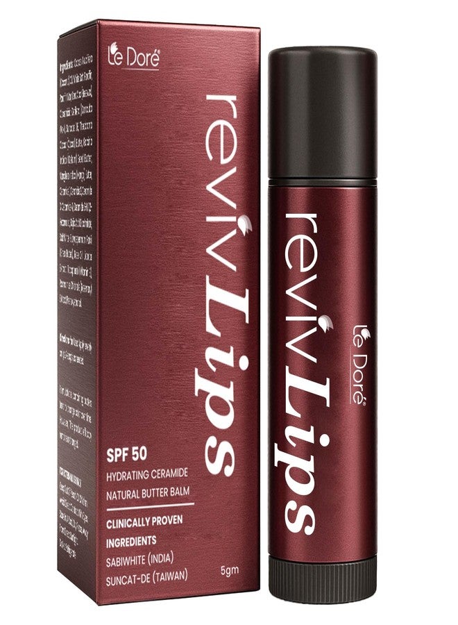 Le Dore RevivLips Lip Balm | With Ceramides, SabiWhite, Kojic Acid, Vitamin E & SPF 50 | Hydrates, Softens & Supports Even Lip Tone | Non-Sticky, Lightweight Formula | 5gm - Image 3