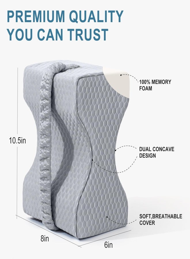 UJPFEO Knee Pillow for Side Sleepers,Cooling Leg Pillow for Sciatica, Knees,Back,Joints Between Legs,HIPS Pain Relief When Side Sleeping,Spine Aligning Support for Surgery Recovery, Pregnancy - Image 5
