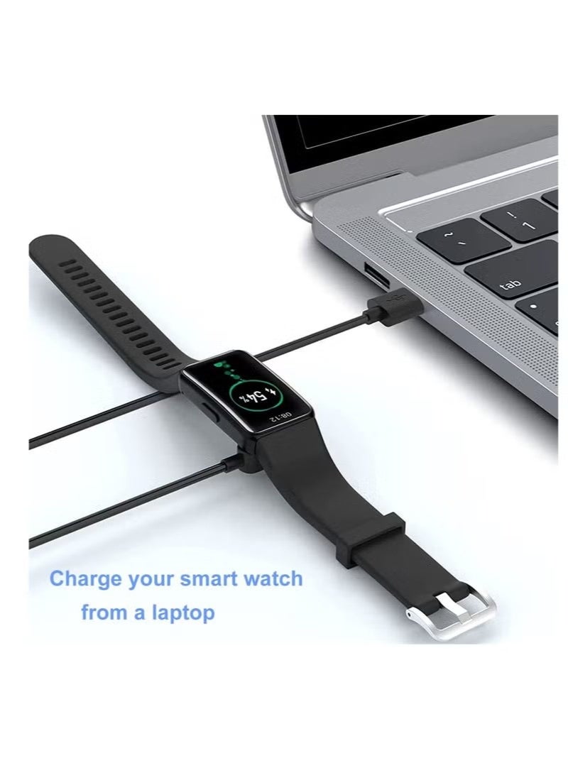 شاحن ساعة ذكية مغناطيسي بطول 3.3 قدم، كابل شحن USB متوافق مع ساعات YAMAY VeryFitPro SW023 ID205L SW021 ID205U ID205S SW025 Uwatch 3 3S 2 2S - Image 4