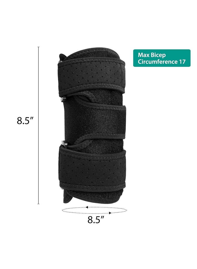 Elbow Brace for Comfortable Night Elbow Sleep Support - Removeable Splints Stabilize Joint for uncomfortable Relief - For Tendonitis, Cubital Tunnel Syndrome, Ulnar Nerve, Tennis - Fits Men and Women  - Image 2