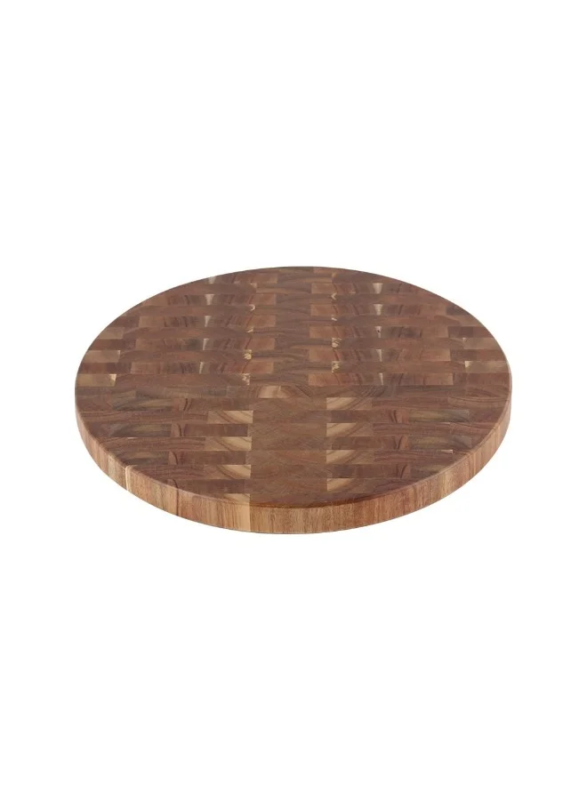 DANUBE HOME Loretta Acacia Wood Chopping Board Nature – Premium Kitchen Cutting Board, Durable, Non-Slip, Eco-Friendly, Perfect for Food Prep, Slicing & Chopping 40X40X3Cm
