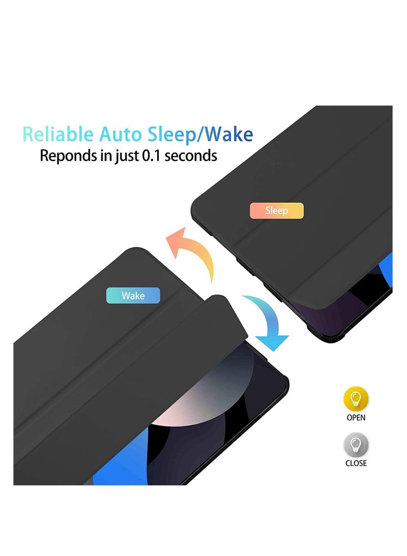 ELTRAZONE حافظة آيباد إير 4 2020، حافظة آيباد إير الجيل الرابع مع حامل قلم [حماية كاملة للجسم + شحن قلم آبل 2 وميزة الاستيقاظ/النوم التلقائي] غطاء ذكي لحافظة آيباد إير 4 10.9 (أسود) - Image 4