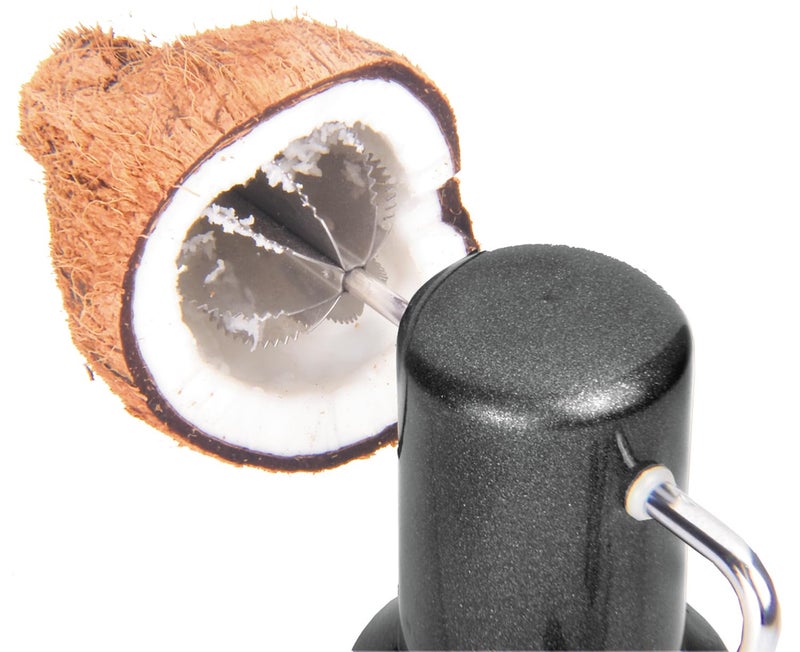 Anjali Stainless Steel CO.03 S.S. Vacuum Base Coconut Scraper Sleek (Black) - Image 2