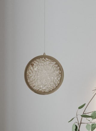 A simple circular chandelier hanging with a luxurious gold frame from Yocandel - pzsku/Z99EE8AC4B486DCA19987Z/45/_/1681643097/02d38e07-cac4-4589-9c5a-d4a08c3ab24e
