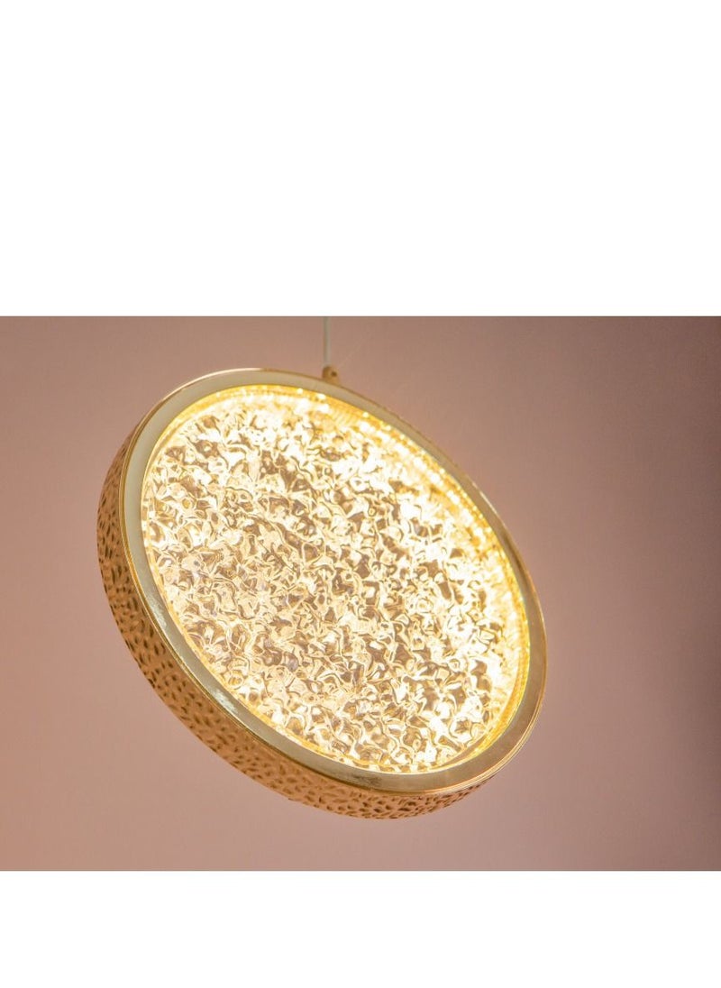 UCANDLE A simple circular chandelier hanging with a luxurious gold frame from Yocandel  - Image 4