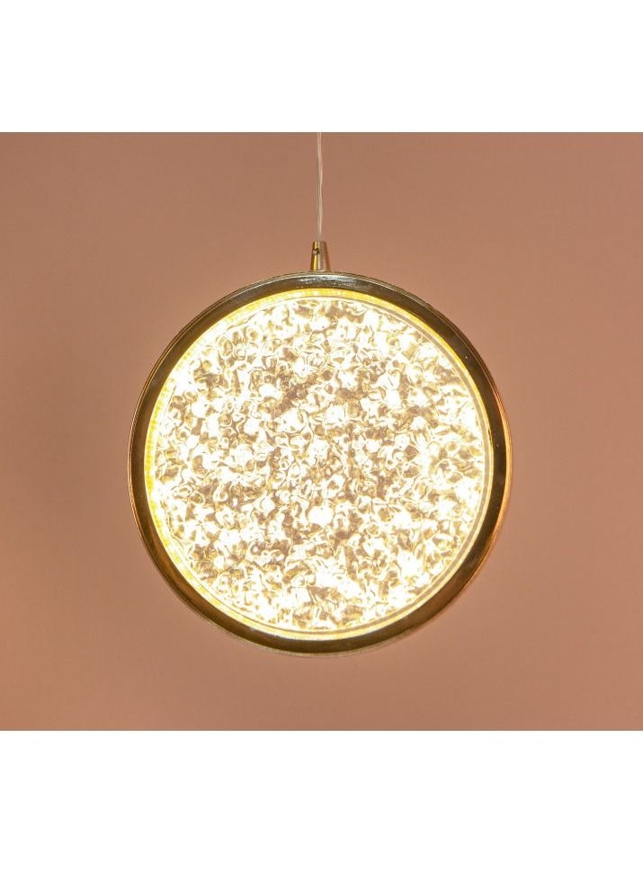 UCANDLE A simple circular chandelier hanging with a luxurious gold frame from Yocandel  - Image 3