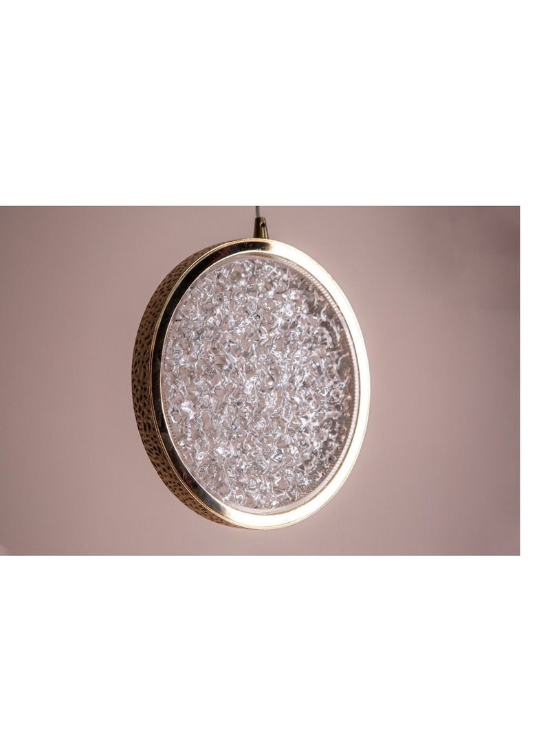UCANDLE A simple circular chandelier hanging with a luxurious gold frame from Yocandel  - Image 5