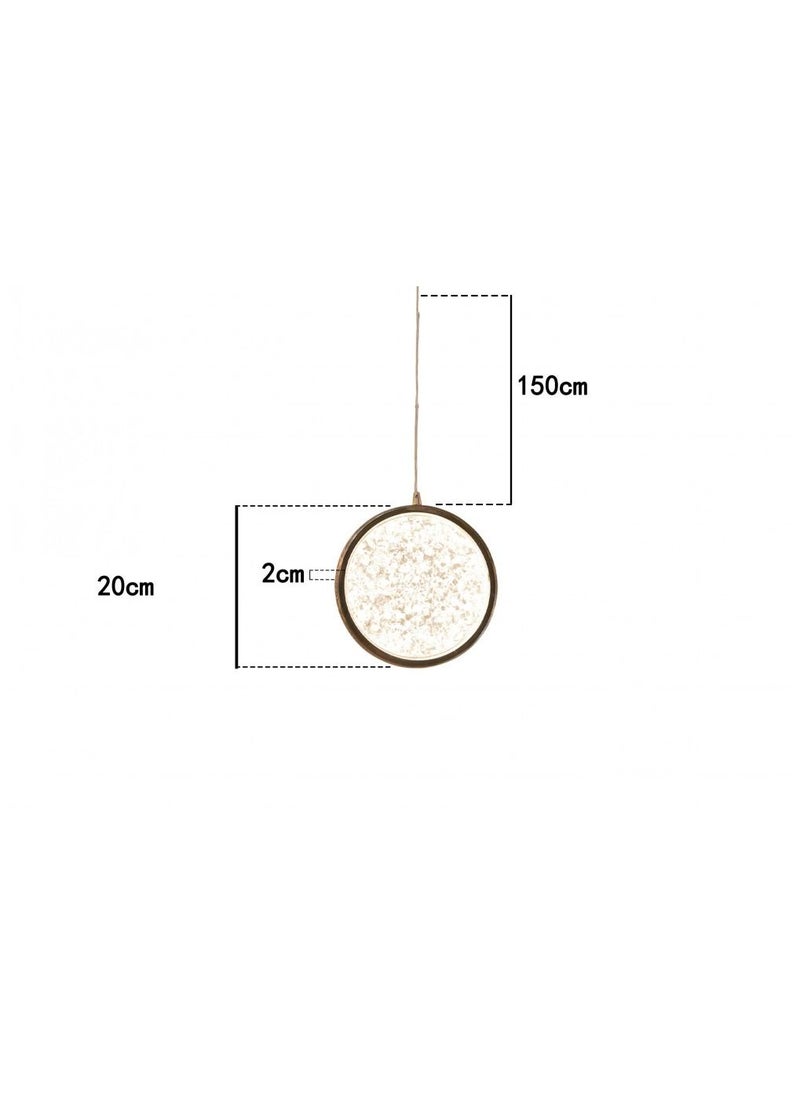 UCANDLE A simple circular chandelier hanging with a luxurious gold frame from Yocandel  - Image 2