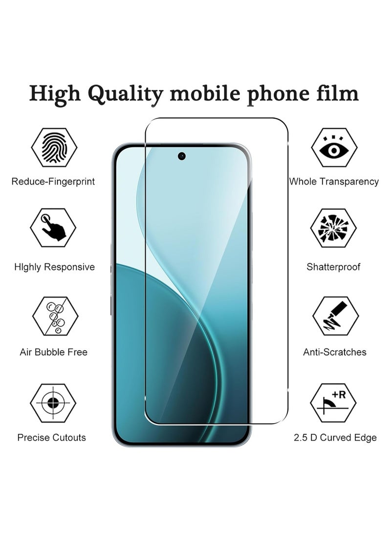 Transparent protective case suitable for OPPO Reno 14F/Reno 14 FS 5G, with 3-piece screen protector, ultra-thin soft TPU corner bumper airbag drop protection shockproof and scratch-resistant mobile - Image 4